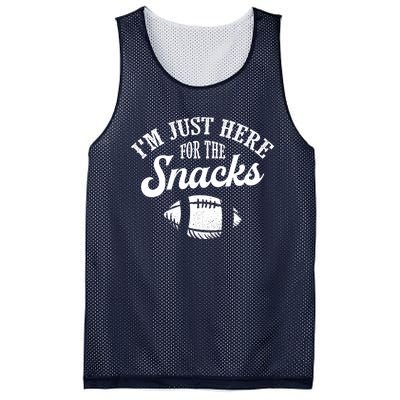 I'm Just Here For The Snacks Funny Fantasy Football League Mesh Reversible Basketball Jersey Tank