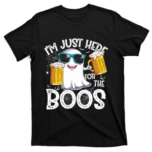 IM Just Here For The Boos Funny Halloween Ghost T-Shirt