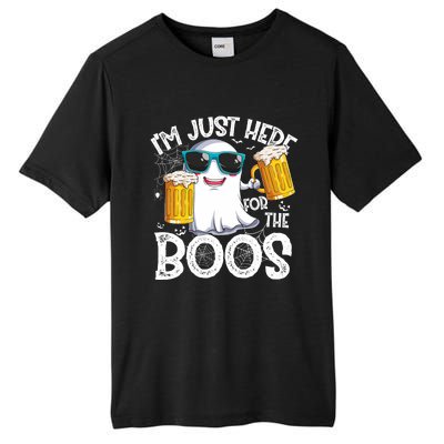 IM Just Here For The Boos Funny Halloween Ghost Tall Fusion ChromaSoft Performance T-Shirt