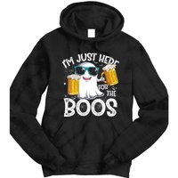 IM Just Here For The Boos Funny Halloween Ghost Tie Dye Hoodie