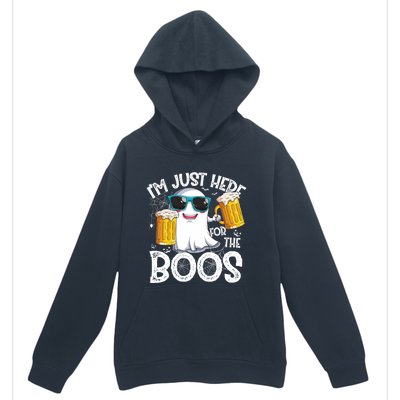 IM Just Here For The Boos Funny Halloween Ghost Urban Pullover Hoodie