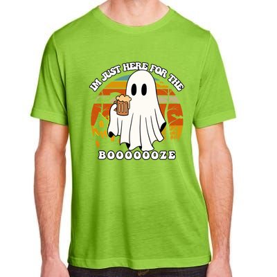 IM Just Here For The Booze Funny Halloween Beer Lover Ghost Adult ChromaSoft Performance T-Shirt