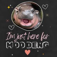 IM Just Here For Moo Deng Bouncy Souvenir Trucker Hat