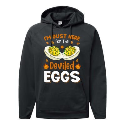 IM Just Here For The Deviled Eggs Performance Fleece Hoodie