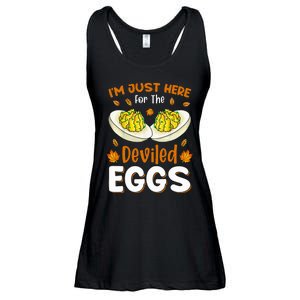 IM Just Here For The Deviled Eggs Ladies Essential Flowy Tank