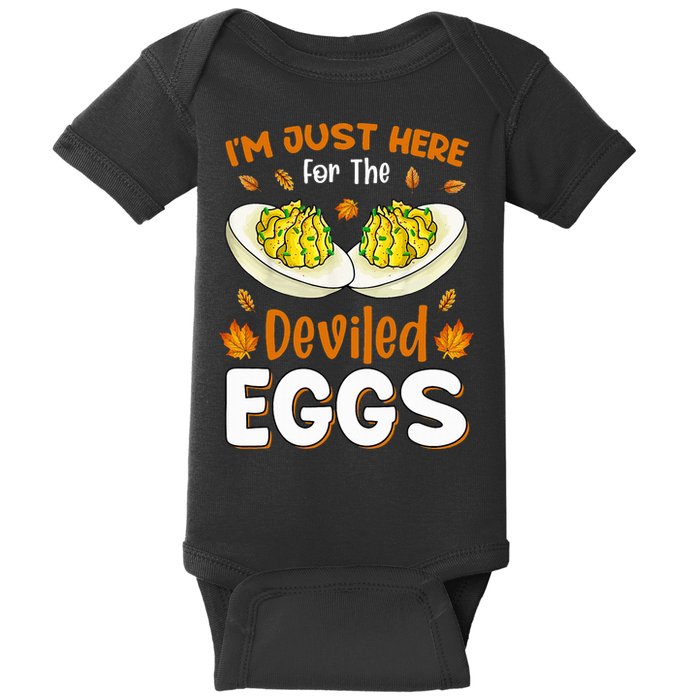 IM Just Here For The Deviled Eggs Baby Bodysuit