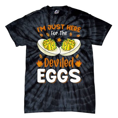 IM Just Here For The Deviled Eggs Tie-Dye T-Shirt