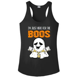 Im Just Here For The Booze Gift Im Just Here For The Boos Meaningful Gift Ladies PosiCharge Competitor Racerback Tank