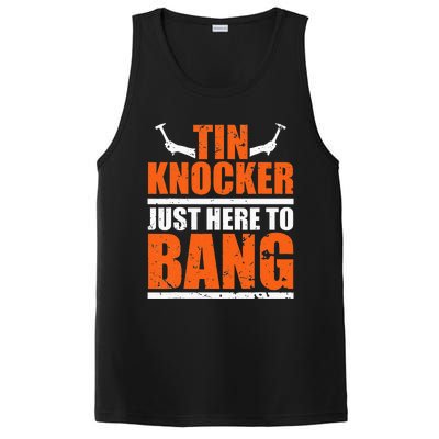 I'm Just Here To Bang Tin Knocker dunny quote PosiCharge Competitor Tank