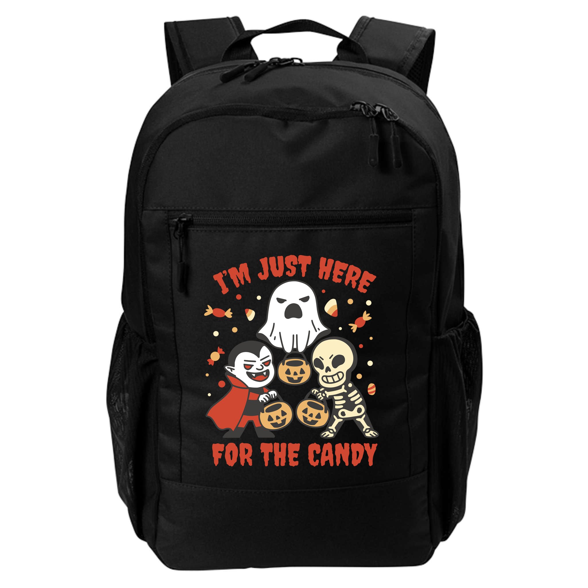 I'm Just Here For The Candy Halloween Costume Funny Backpack