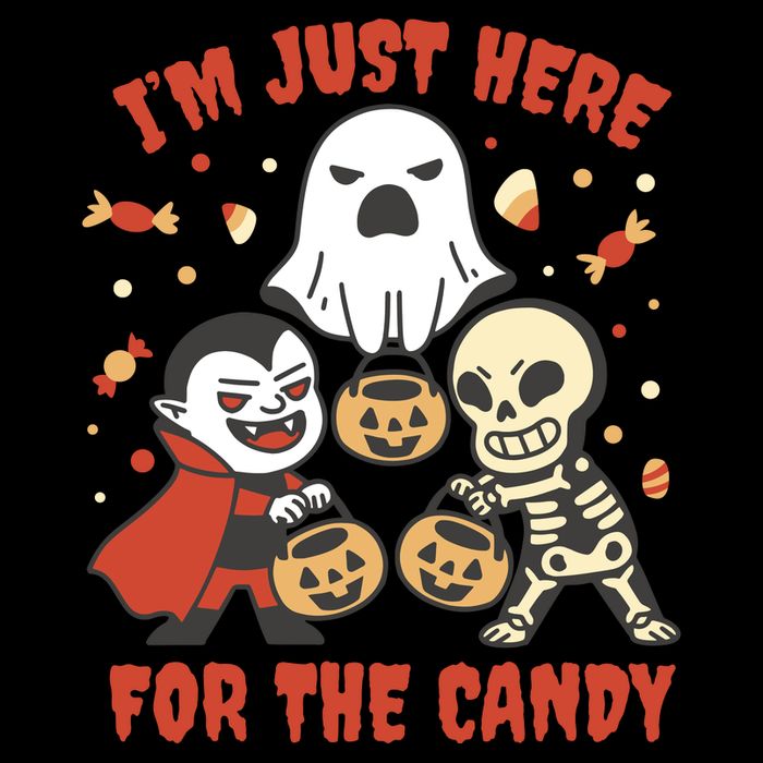 I'm Just Here For The Candy Halloween Costume Funny Backpack