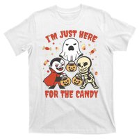 I'm Just Here For The Candy Halloween Costume Funny T-Shirt