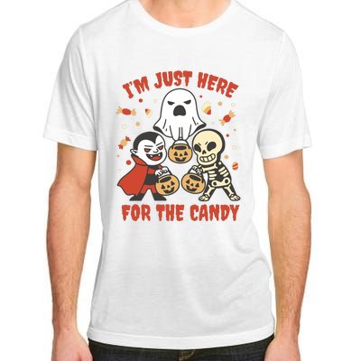 I'm Just Here For The Candy Halloween Costume Funny Adult ChromaSoft Performance T-Shirt