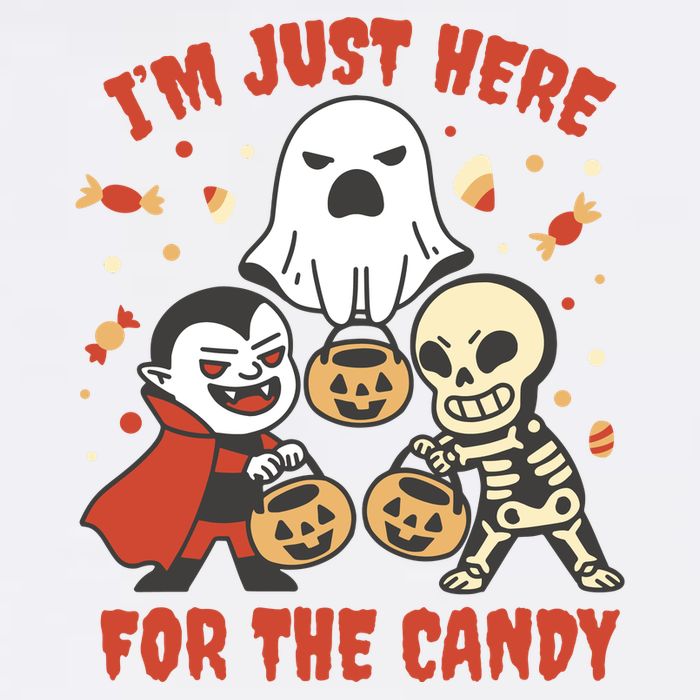 I'm Just Here For The Candy Halloween Costume Funny 11oz C Handle Ceramic Mug