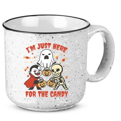 I'm Just Here For The Candy Halloween Costume Funny 15oz Campfire Ceramic Mug