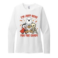 I'm Just Here For The Candy Halloween Costume Funny Womens CVC Long Sleeve Shirt