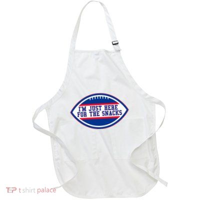 IM Just Here For The Snacks Full-Length Apron With Pockets