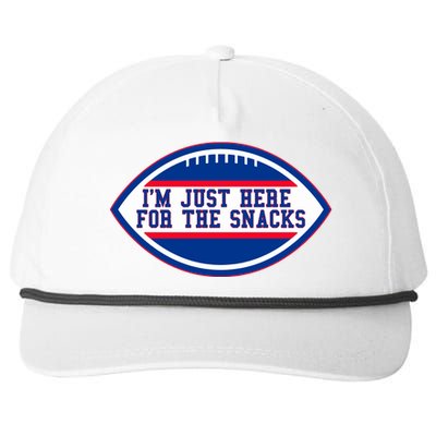 IM Just Here For The Snacks Snapback Five-Panel Rope Hat