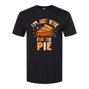 IM Just Here For The Pie Thanksgiving Fall Autumn Retro Softstyle CVC T-Shirt