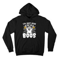 IM Just Here For The Boos Funny Halloween Hoodie