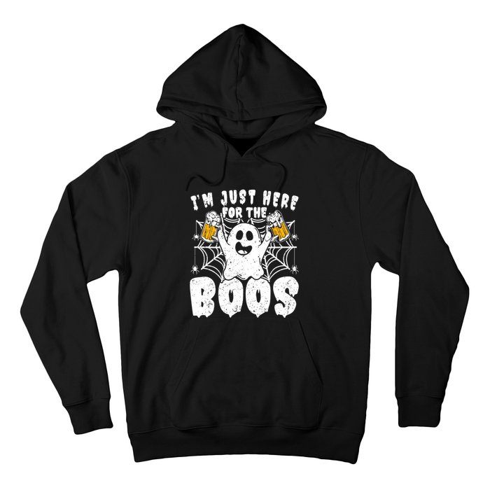 IM Just Here For The Boos Funny Halloween Hoodie