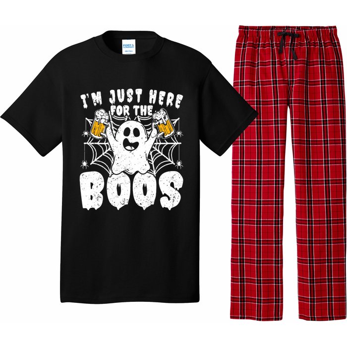 IM Just Here For The Boos Funny Halloween Pajama Set