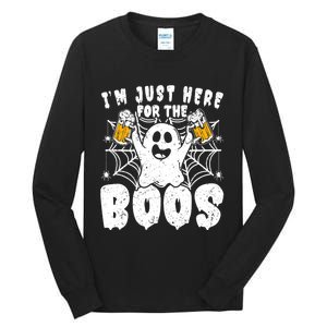 IM Just Here For The Boos Funny Halloween Tall Long Sleeve T-Shirt