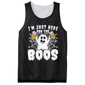 IM Just Here For The Boos Funny Halloween Mesh Reversible Basketball Jersey Tank