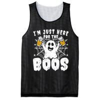 IM Just Here For The Boos Funny Halloween Mesh Reversible Basketball Jersey Tank