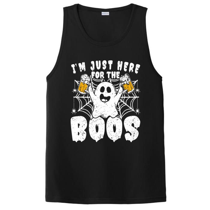 IM Just Here For The Boos Funny Halloween PosiCharge Competitor Tank