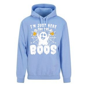 IM Just Here For The Boos Funny Halloween Unisex Surf Hoodie