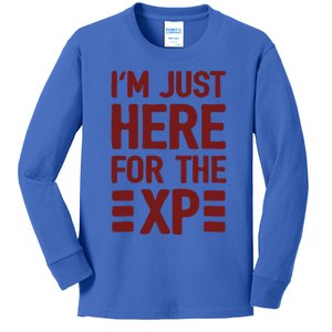 Im Just Here For The Xp Gift Kids Long Sleeve Shirt