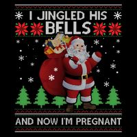 I Jingled His Bells IM Pregnant Ugly Xmas Sweater Funny Impact Tech Backpack