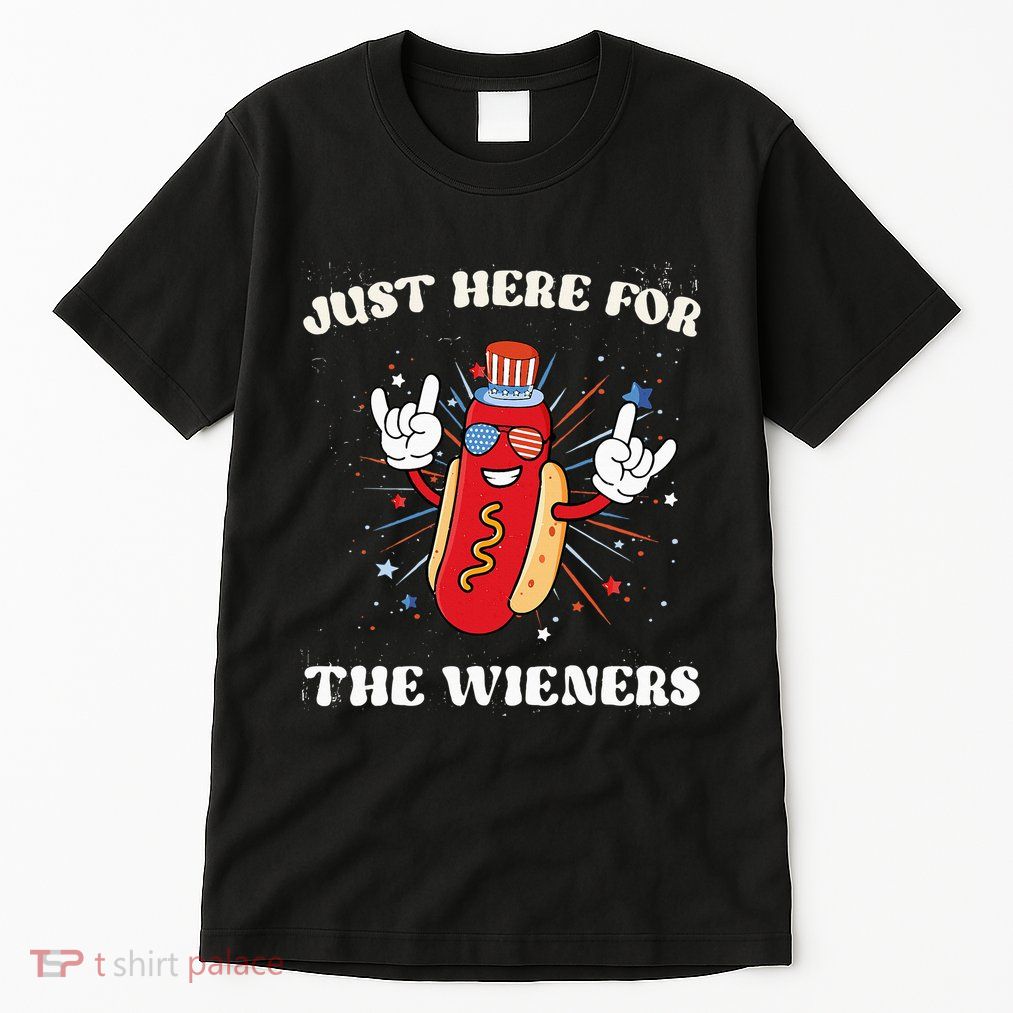 IM Just Here For The Wieners Fourth Of July Hot Dog Tall T-Shirt