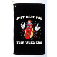 IM Just Here For The Wieners Fourth Of July Hot Dog Golf Towel