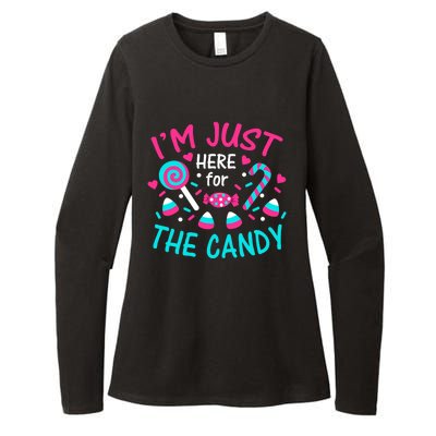 IM Just Here For The Candy Halloween Womens CVC Long Sleeve Shirt