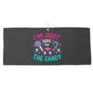 IM Just Here For The Candy Halloween Large Microfiber Waffle Golf Towel