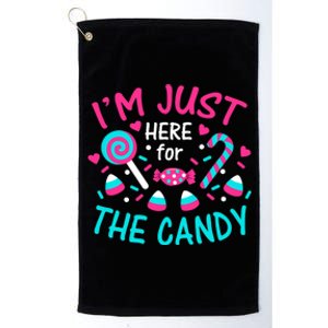 IM Just Here For The Candy Halloween Platinum Collection Golf Towel