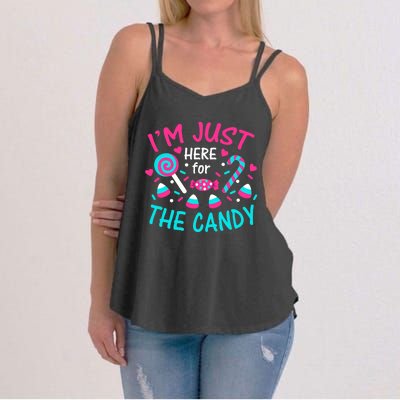 IM Just Here For The Candy Halloween Women's Strappy Tank