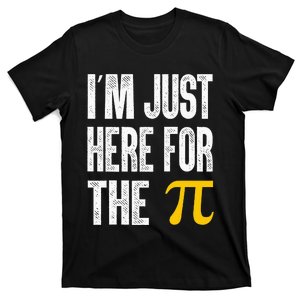 I'm Just Here For The Pi Funny Pi Day Spiral 3.14 pi T-Shirt