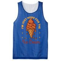 Im Just Here For The Ice Cream Funny Cruise Vacation Cool Gift Mesh Reversible Basketball Jersey Tank