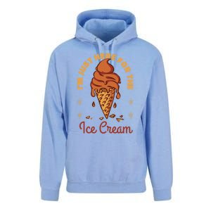 Im Just Here For The Ice Cream Funny Cruise Vacation Cool Gift Unisex Surf Hoodie