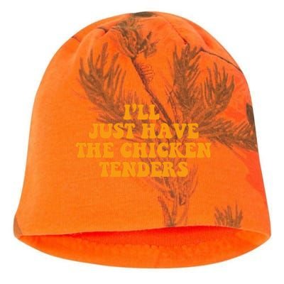 I'll Just Have The Chicken Tenders Groovy Quote Kati - Camo Knit Beanie