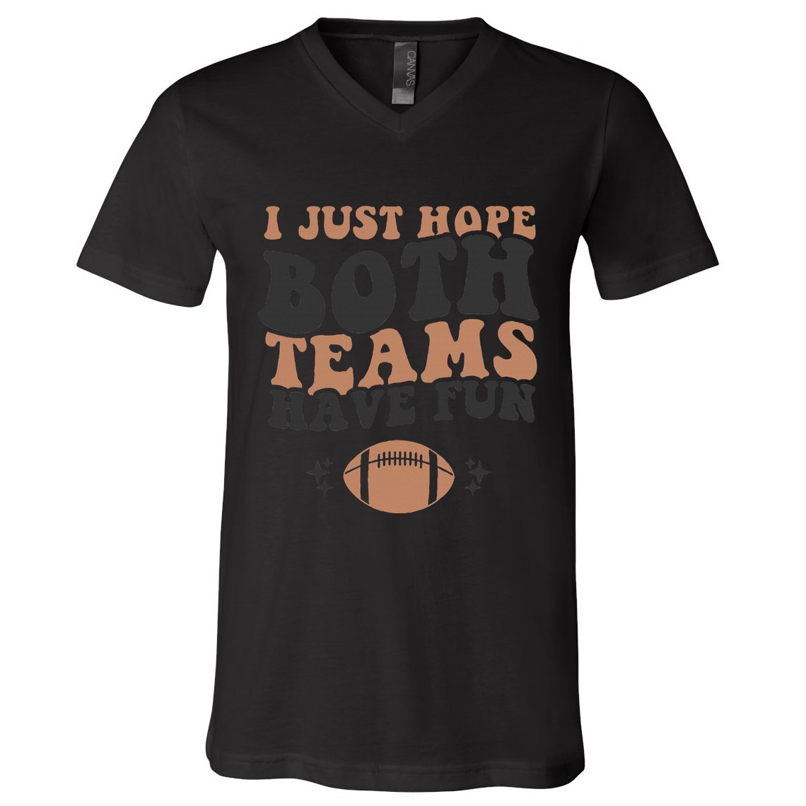 I just hope both teams have fun funny American football V-Neck T-Shirt