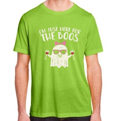 Im Just Here For The Boos Funny Halloween Costume For Women Adult ChromaSoft Performance T-Shirt