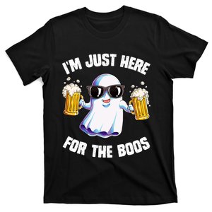 IM Just Here For The Boos Funny Halloween Ghost T-Shirt