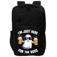 IM Just Here For The Boos Funny Halloween Ghost Impact Tech Backpack