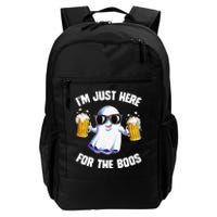 IM Just Here For The Boos Funny Halloween Ghost Daily Commute Backpack