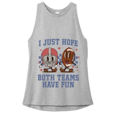 I Just Hope Both Teams Have Fun Ladies PosiCharge Tri-Blend Wicking Tank