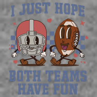 I Just Hope Both Teams Have Fun Hooded Wearable Blanket